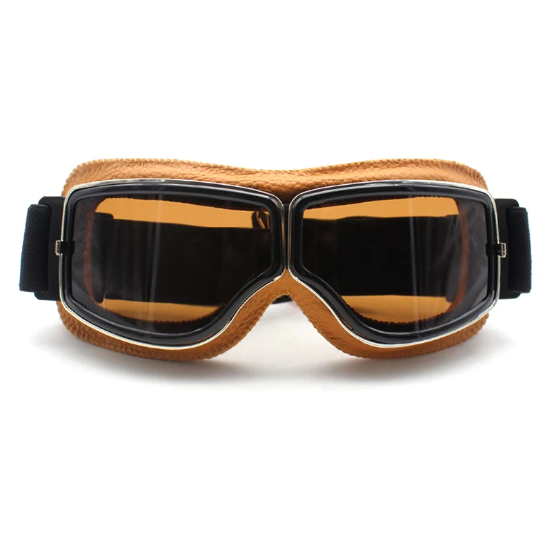 

Roaopp Retro Motorcycle Goggles Glasses Vintage Aviator Pilot Cruiser ATV Bike Motorcycle Moto Classic Goggles