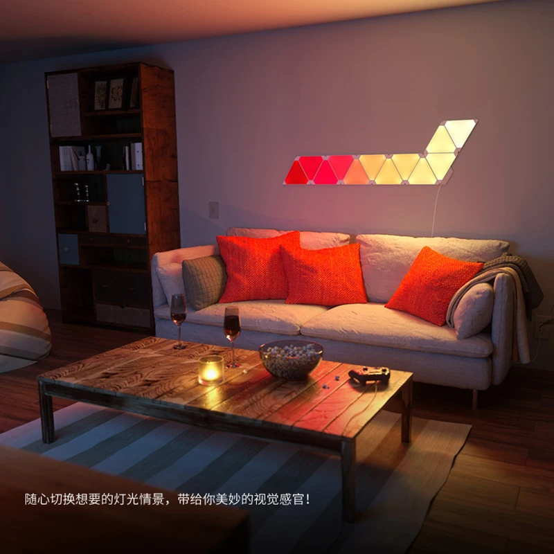 Original Nanoleaf Aurora Kit Modular Inteligente Llevo Las Luces De Iluminacion De Pared De Luz Nocturna Control De App Para Ios Y Android Smart Home Led Light Light Control Led Lightslights And Lighting