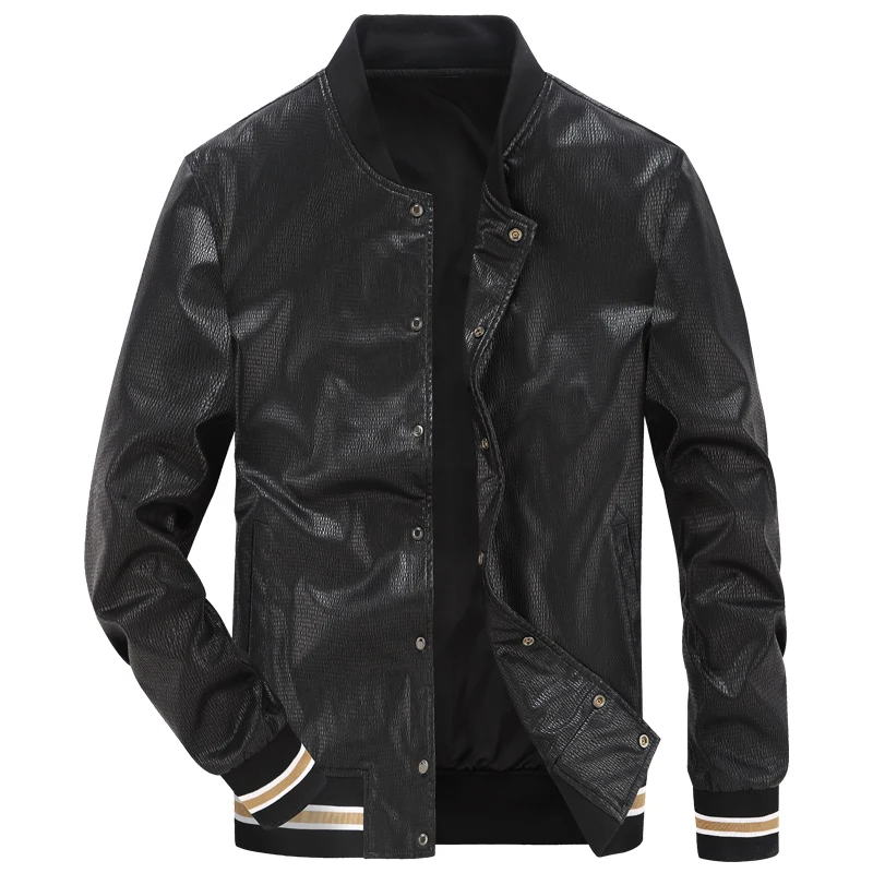 High quality male leather jacket simple design AFS JEEP men jacket coat black vintage motorcycle faux leather jackets men bomber High quality male leather jacket simple design AFS JEEP men jacket coat black vintage motorcycle faux leather jackets men bomber