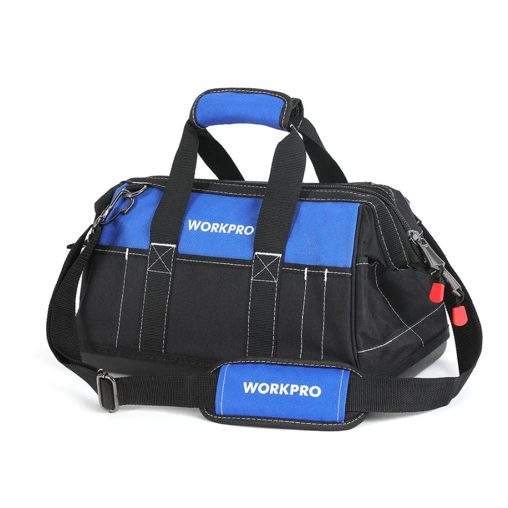 WORKPRO 4 size tool kit bag waterproof Storage tool Bag Men's Multifunction Bag tool organizer electrician Shoulder Bag power tool bag