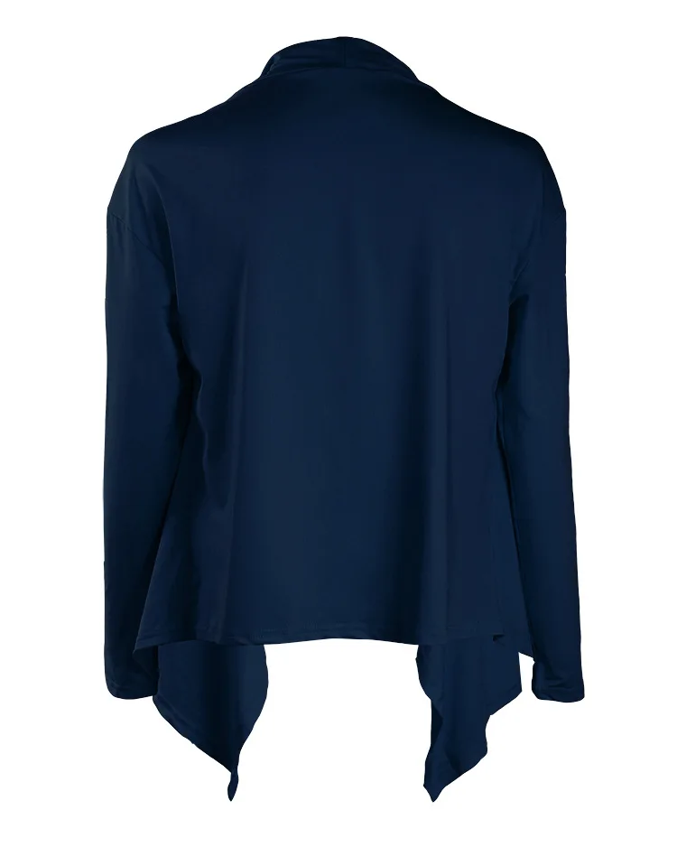 2017 European and American style new autumn long sleeves irregular cardigan thin jacket small jacket special (11)