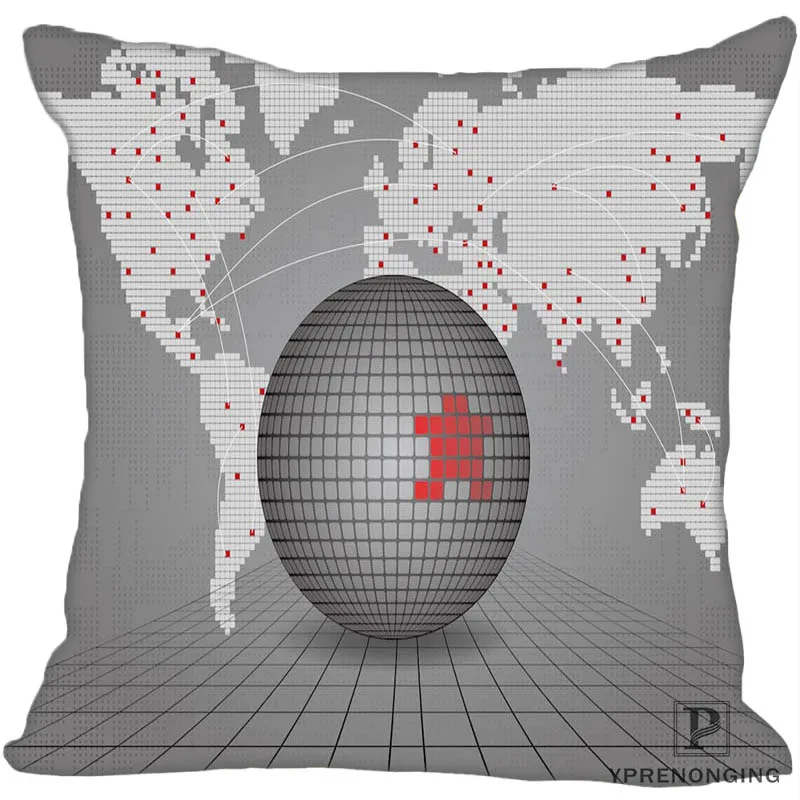 Наволочка на заказ с изображением карты мира, квадратный чехол на заказ, Наволочка на молнии, чехол 35X35,40x40,45x45 см(с одной стороны) 180522-02-10