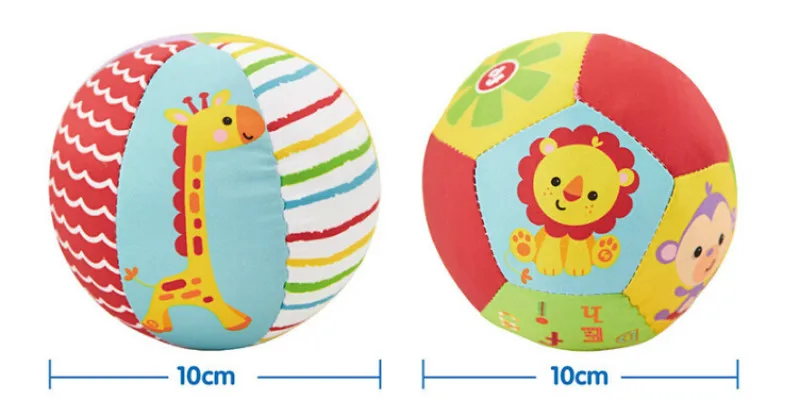 

1Pc Hot Sale Soft Stuffed Toy Balls Baby Ball Toys Baby Rattles Infant Babies Body Building Animal Ball For 0-12 Months