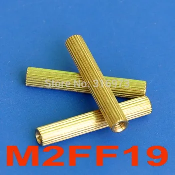 

(1000 pcs/lot) 19mm Threaded M2 Brass Female-Female Standoff, Spacer.