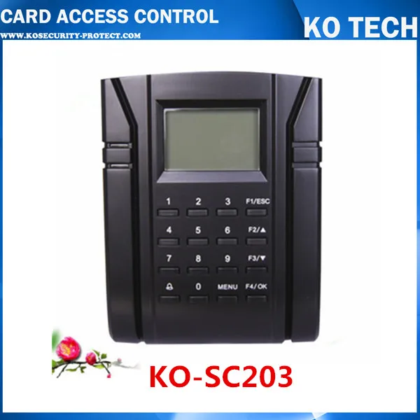 

SC203 125KHZ RFID card Time Attendance & Access Control Terminal communication with TCP/IP, RS232/485, USB-Host zkteco software