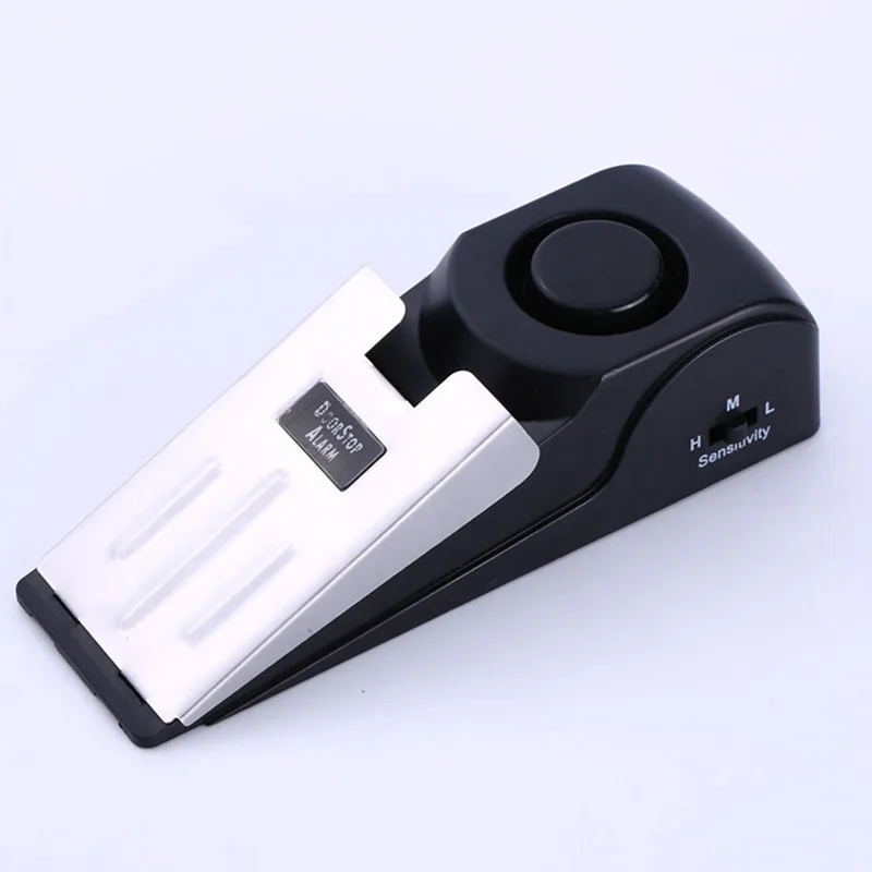 

Door Stop Alarm 120db Door Block Vibration Alarm for Traveling Home Security Wedge Shaped Door Stopper Blocking System