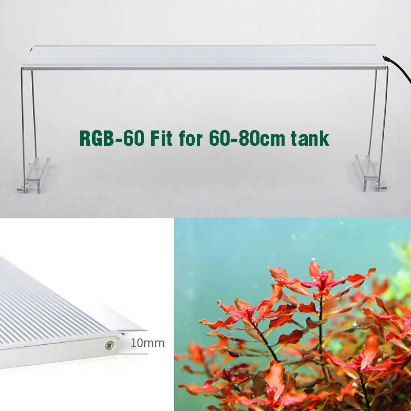 Chihiros RGB серия, светодиодный светильник для аквариума, Европейский штекер, светодиодный светильник для выращивания воды, растений, аквариумов, разноцветная лампа для растений - Цвет: RGB 60