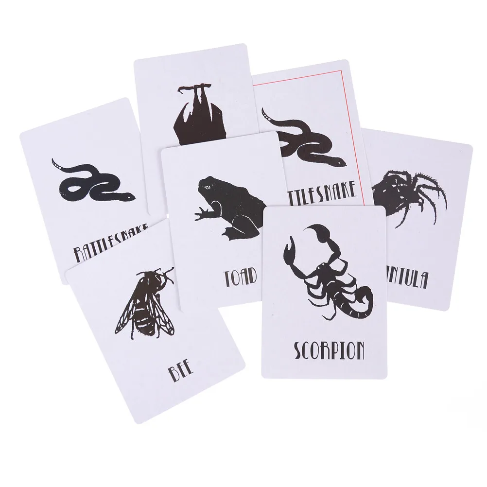 1 Set Animal Prediction Danger Card Magic Trick Set Close Up Street Card Props Prediction Magic Toys For Children