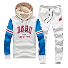 Осенний утепленный спортивный костюм для мужчин и женщин, модный брендовый спортивный костюм, хлопковая верхняя одежда, комплект из 2 предметов, костюмы для бега для мужчин, худи