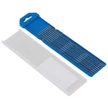 15 шт. 2% Церием WC20 серебристый и серый wig-сварочная Вольфрам электрода в случае(1,6x150 мм