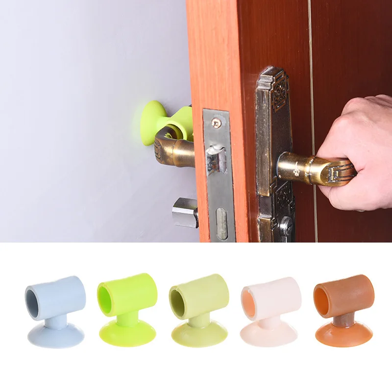 

Door Handle Silicone Anticollision Sucker Home Door touch Protecting Pad Mute Silencer Suction Door Stops Mats