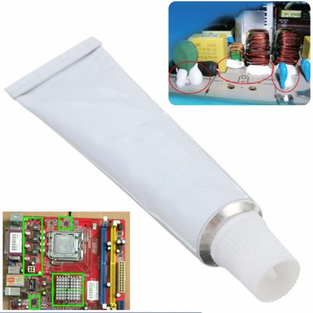 White 10g HC 910 Thermal Conductive Silicone Adhesive Glue Tube