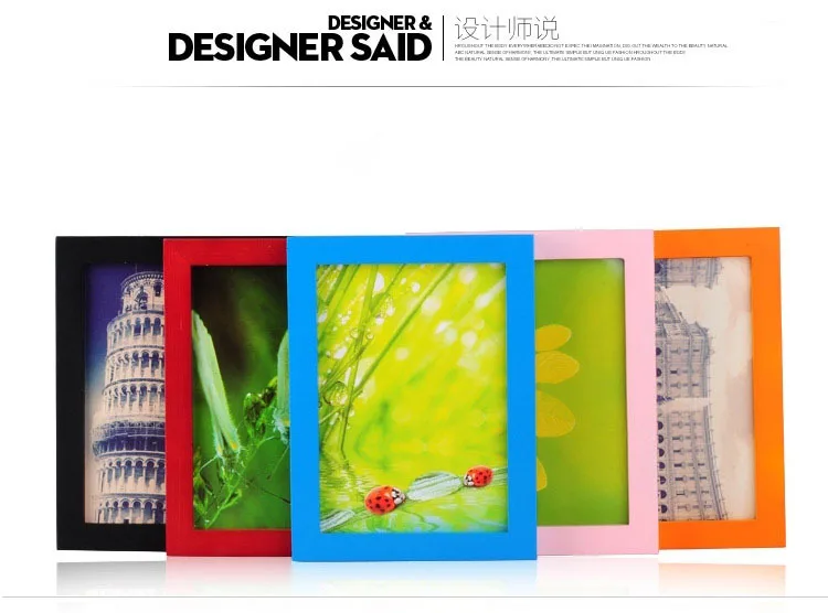 Горячая Распродажа современная простая фоторамка пластиковая рамка для