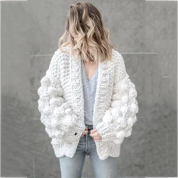 

2018 Spring women's Long style Cardigan Sweater 5XL Handmade Crochet braided Sweater Fashion Gray lady in spring Sweater
