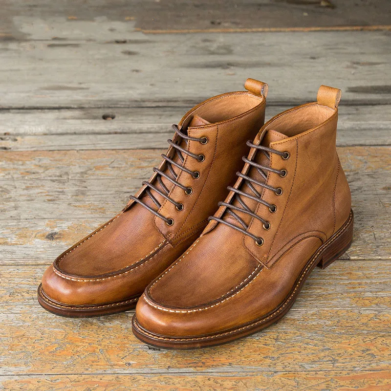 QYFCIOUFU/Роскошные осенние мужские ботинки-Чукка; обувь из натуральной ...