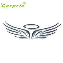 Venta caliente 3D Estereoscópica Suave Plástico Ala Coche Insignia Emblema de Decal Sticker Regalo de Agosto 30
