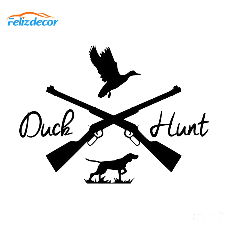 

Duck hunt Sign Decal Art Hunting Sticker Car Decals Vinyl Creative Car Rear Window Decor L652