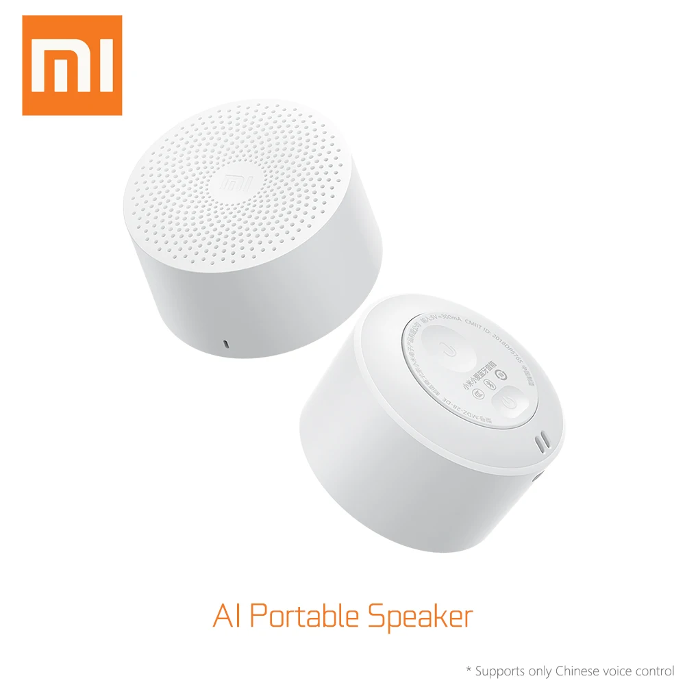 Оригинальный Портативный беспроводной bluetooth динамик Xiaomi AI легкий без рук супер