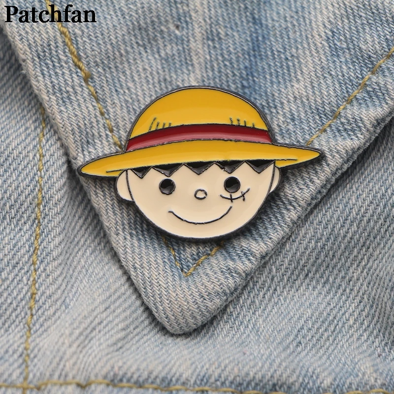 Patchfan один кусок Мультфильм цинк шпильки para рюкзак одежда медаль для сумки рубашка шляпа Значки броши для мужчин и женщин A2166