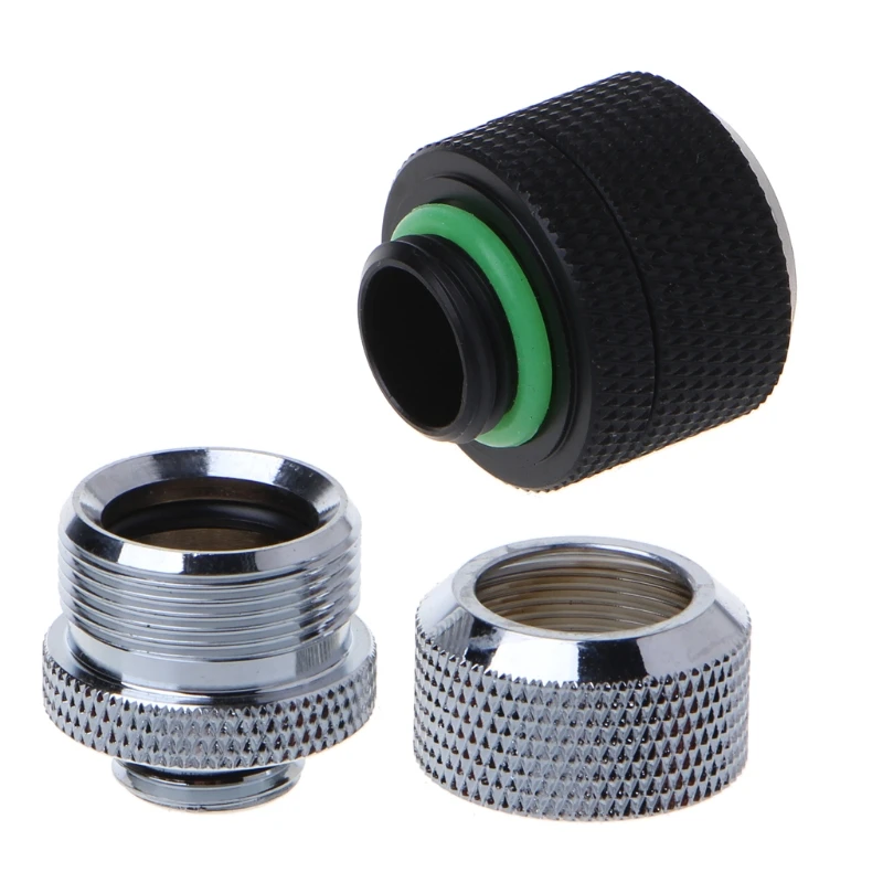 

2019 New 14mm G1/4 Thread Acrylic Hard Tube Fitting Hand Twist 3 Laps 10x14mm Connector