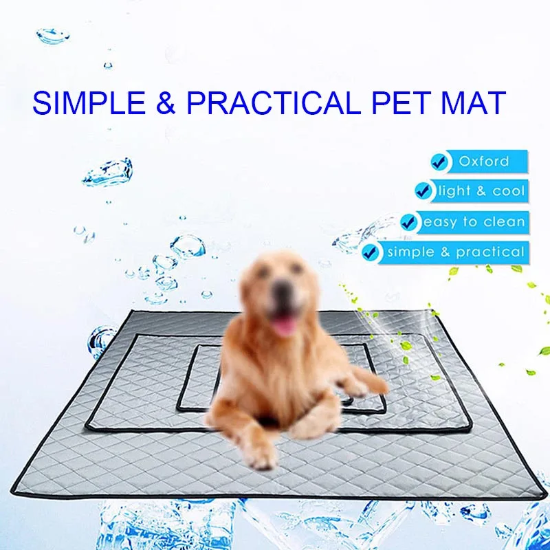 

Summer Dog Cooling Mat Non-slip Pet Sleeping Pad for Home Car Travel Keeping Cool MYDING