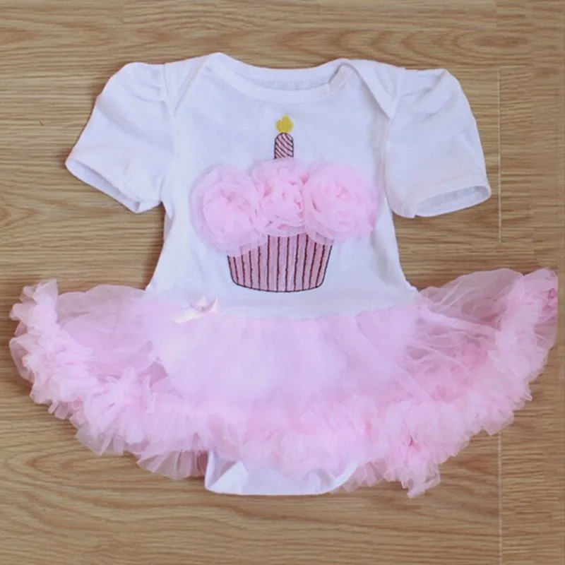 Buy 0 24Months Cake Applique Baby Rompers Girls