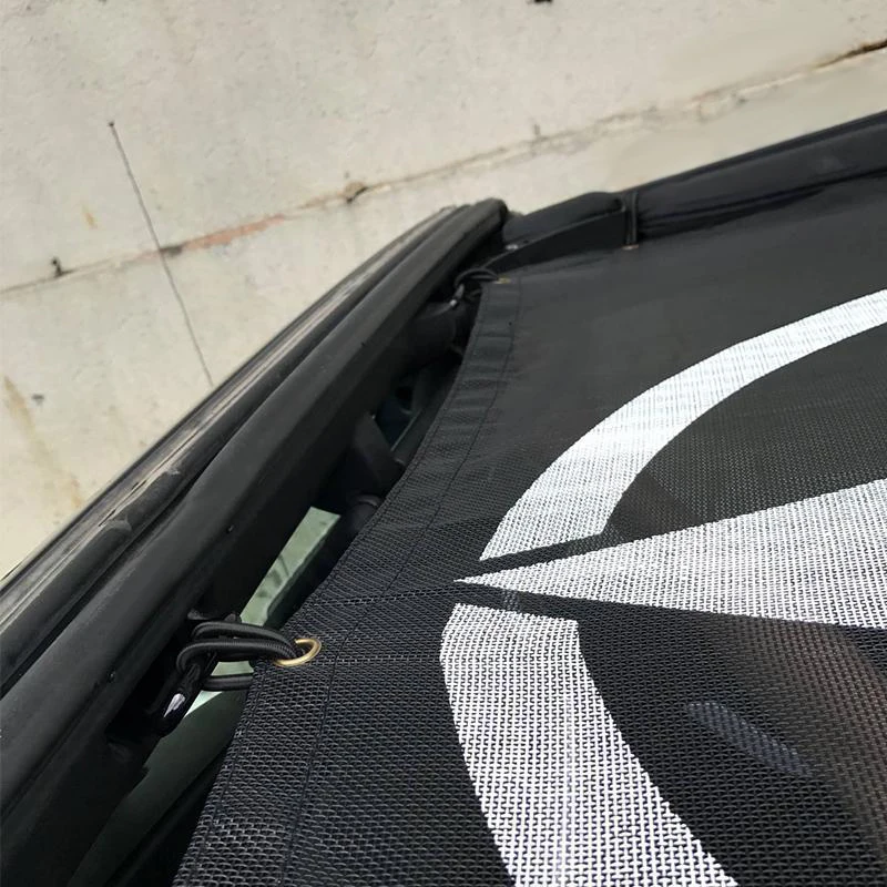 JXLCLYL Black Sunshade Mesh Top Cover For 2007-2017 Jeep Wrangler JK JKU 2-4Door