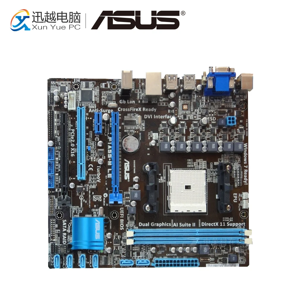 

Asus F1A55-M LE Desktop Motherboard A55 Socket FM1 DDR3 32G SATA2 USB2.0 uATX