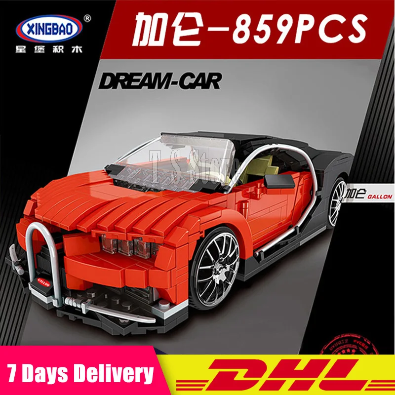 

XingBao 03009 Creative MOC Technic Series The Gallon Supercar Set Building Blocks Bricks DY Model Toys Compatible Legoinglys