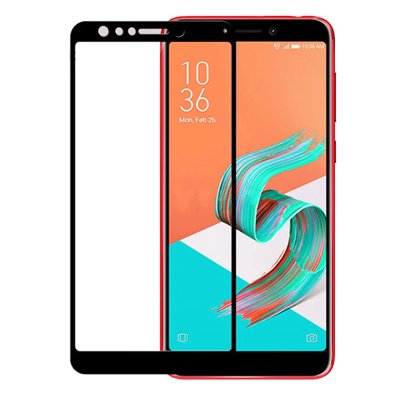 

Full Cover Tempered Glass For Asus Zenfone 5 Lite 5Q ZC600KL Screen Protector protective film For Asus X017D glass