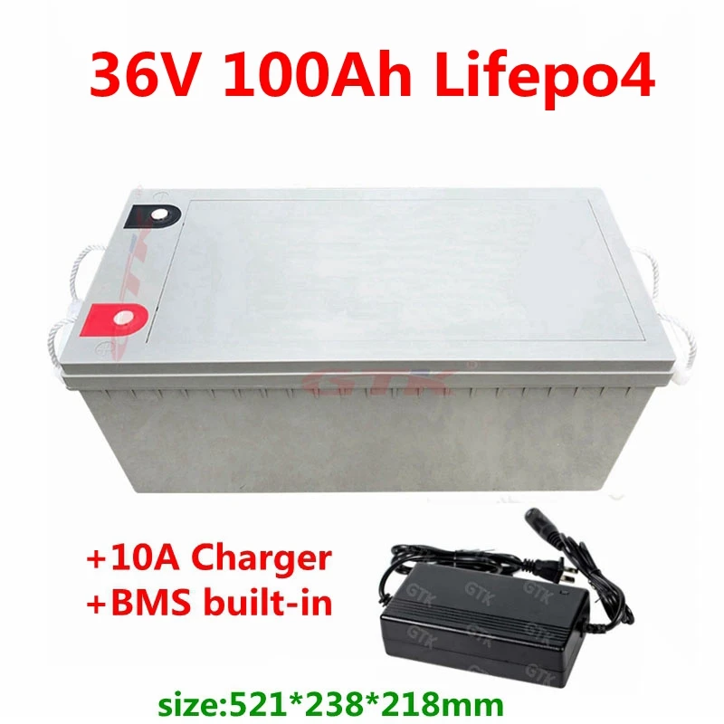 

lifepo4 36v 100ah customized battery pack with BMS for electric vehicles solar street light Caravan solar system solar energy