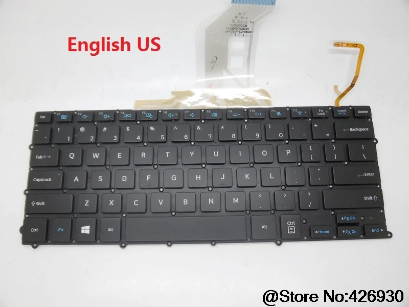 

Keyboard For Samsung NP900X3B NP900X3C 900X3B 900X3D 900X3E 900X3F 900X3K France FR UK Slovenian SL Czech CZ Spain SP Backlit