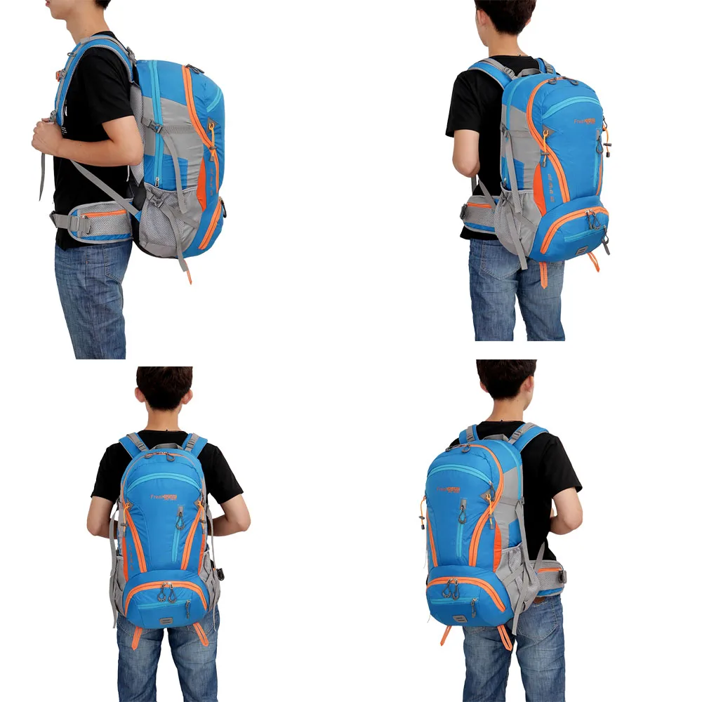 Free Knight 45L Large Capacity Climbing Hiking Molle Backpack Water Resistant Camping Mountaineering Backpack Sport Travel Bag