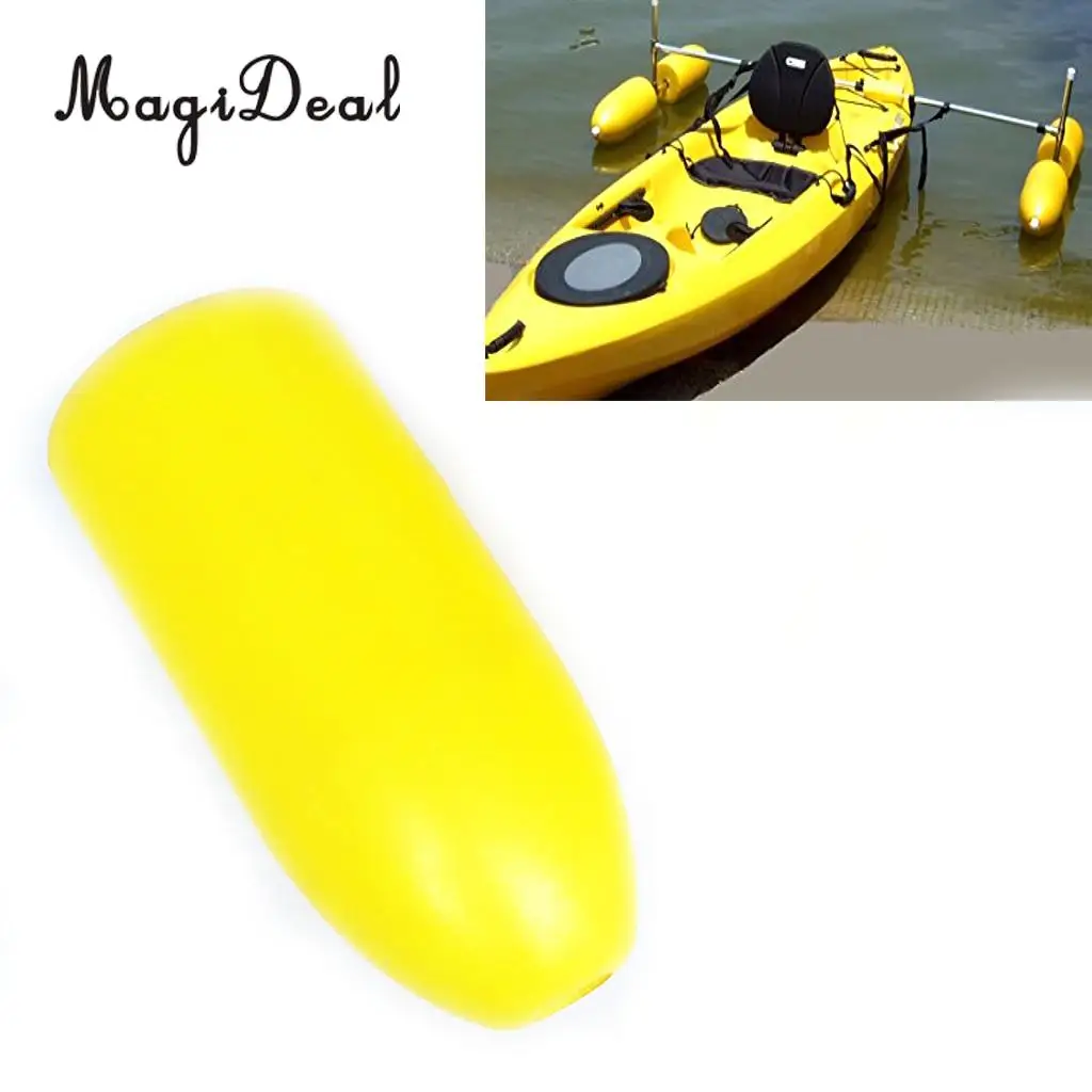 4Pcs Premium Yellow PVC Foam Kayak Canoe Outrigger Stabilizer Water Float Buoy for Boat Fishing Standing SUP Beginners