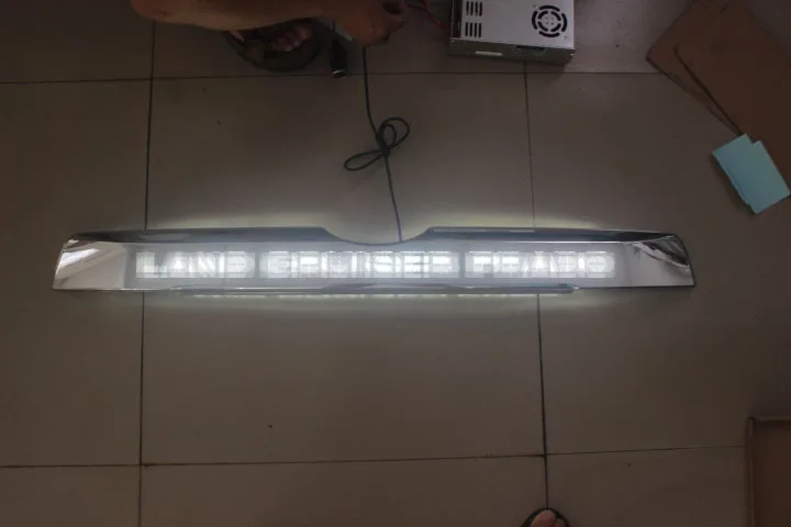  LED light System Chrome Rear Trunk Lid Cover For Toyota Prado 150 Land Cruiser Prado FJ150 2018 Acc - 32865138693