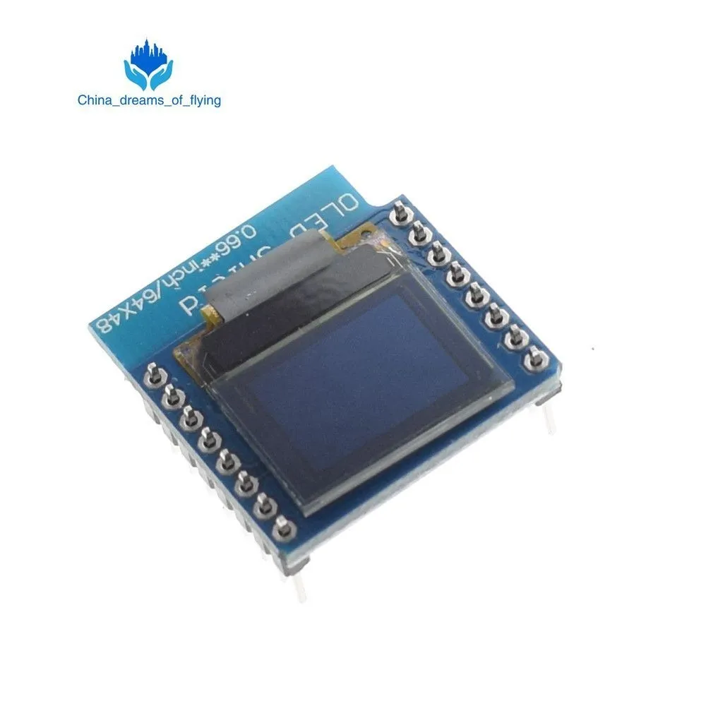 TZT 0,66 дюймовый oled-дисплей модуль для WEMOS D1 MINI ESP32 модуль Arduino AVR STM32 64x48 0,6" ЖК-экран IIC IEC OLED