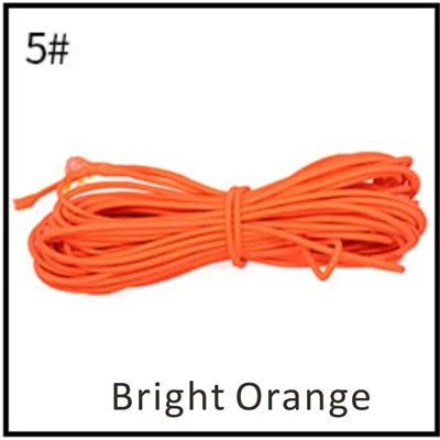 3 м/лот сильный эластичный Канатный шнур 3 мм Круглый Банджи шок растягивающийся шнур DIY 24 разных цветов - Цвет: 5 - bright orange