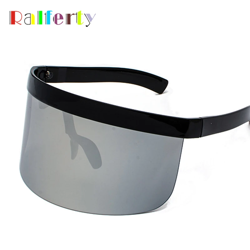 

Ralferty Trendy Oversized Sunglasses Women Men Ultra-big Sun Glasses For Women One-Pieces Sunglases Mask Goggles Eyewear J6890