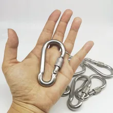 10 шт. M8 металлический винт замок карабин защелкивающийся зажим с d-образным кольцом на открытом воздухе на кнопках