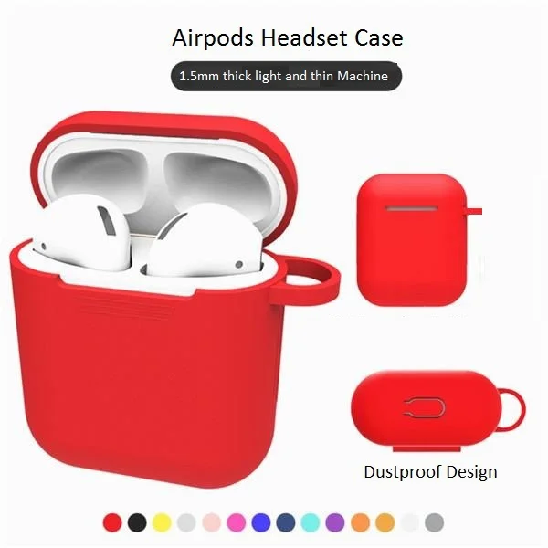 

TPU Silicone Bluetooth Wireless Earphone Case For Airpods Soft Protective Cover For Apple Airpods Case Charger Accessories