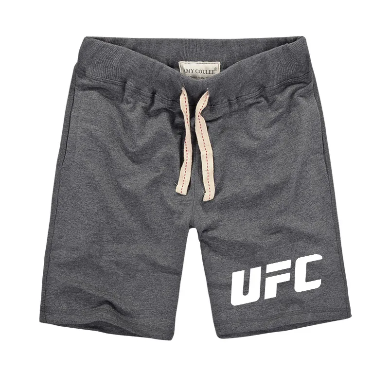 Большие размеры Мужские шорты модные Кроссфит UFC с принтом фитнес комфорт Чистый