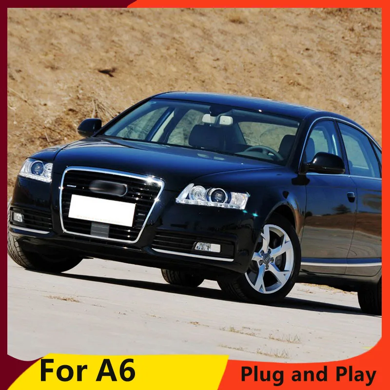 Автостайлинг KOWELL для Audi A6 C5 фары 2005 2012 светодиодный ные DRL линзы двойной луч HID