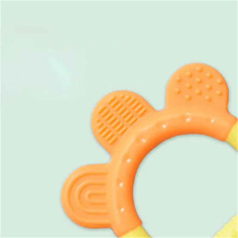Детская силиконовая учебная зубная щетка BPA свободная форма безопасный Прорезыватель жевать игрушки Прорезыватель кольцо подарок для младенца Жевательные Зубы
