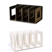 Деревянные DIY настольные журналы и книги для хранения CD DVD полки для хранения Книжная Полка Подставка для книг офисные кухонные полки