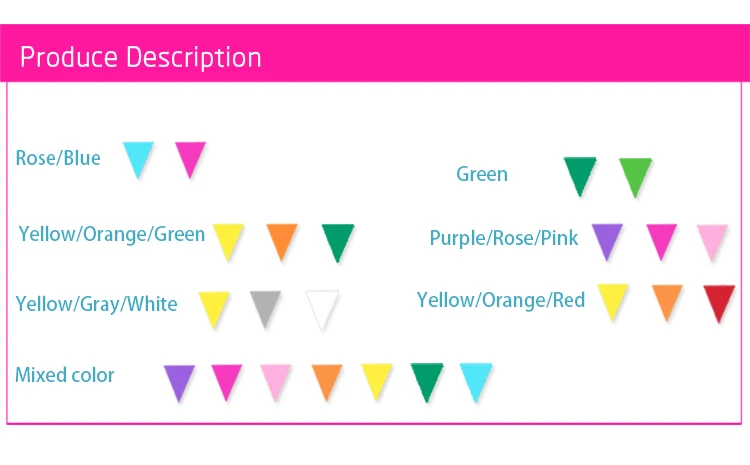 4 м овсянка цветные треугольные флажки бумажная Свадебная гирлянда баннер для фотокабинки реквизит День рождения поставляет украшения