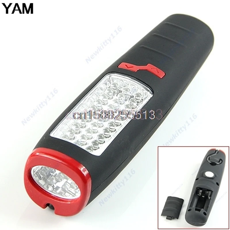 

37 LED Flashlight Work Light Camping Outdoor Lamp With Built-in Magnet and Hook