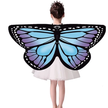 

European Style Cloak Kid shawls and poncho Butterfly Cloak Wings shawls Girls Costume Festive Party Supplies