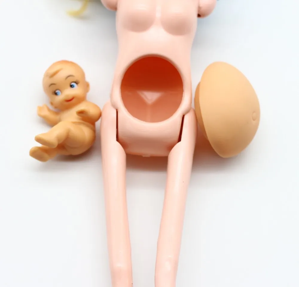 Настоящая беременная мама 29 см кукла у ребенка В ЖИВОТИКЕ куклы детские игрушки подарок