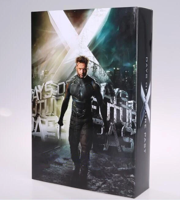 

New Marvel Superhero Wolverine Logan Hugh Jackman Days of Future Past Style Battle Suit 12" Action Figure Toy New Box