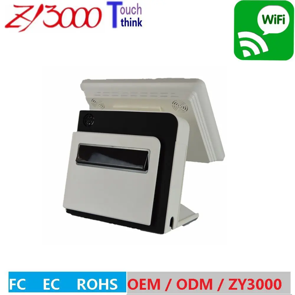 Новый запас 4510U ЦП DDR 8G Msata128G SSD WIFI 15 дюймов емкостный сенсорный экран все в одном POS